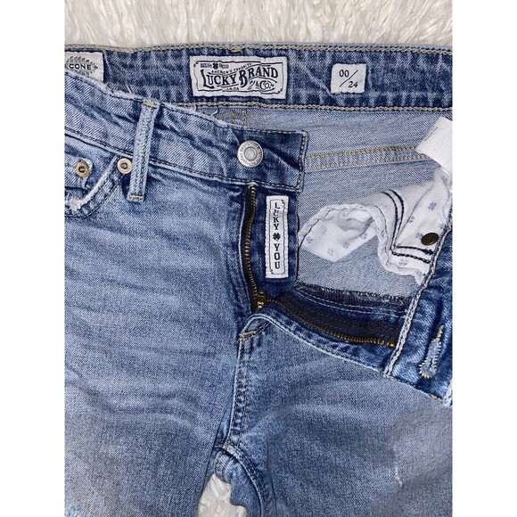 Lucky Brand Jeans Ava Skinny Size 00 / 24 Women’s Blue Cone Denim - Picture 4 of 10